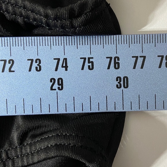 Swimsuit One Piece Halter Tie Neckline Floral Black Small - Picture 9 of 11